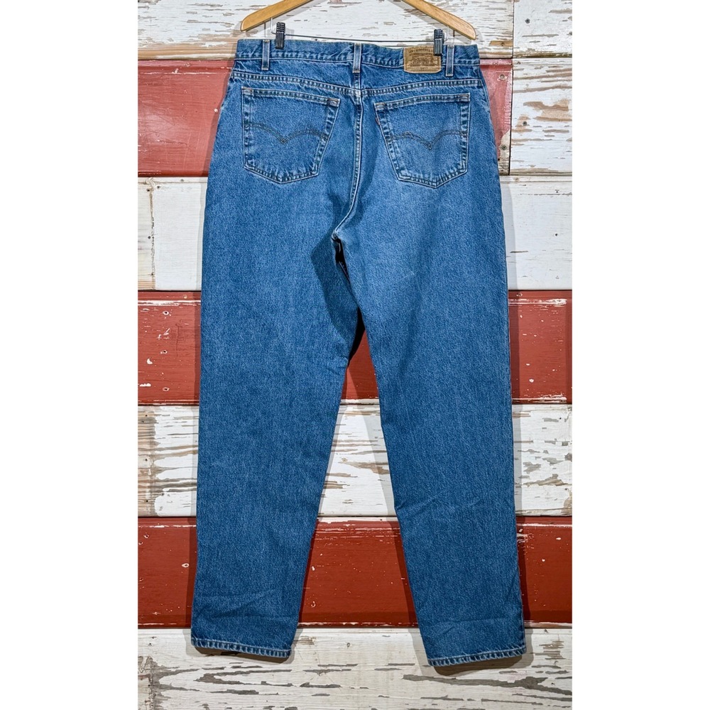 90s Vintage Levi's‎ 545 Jeans Loose Fit Denim Blue Cotton Mens Size W38 L35